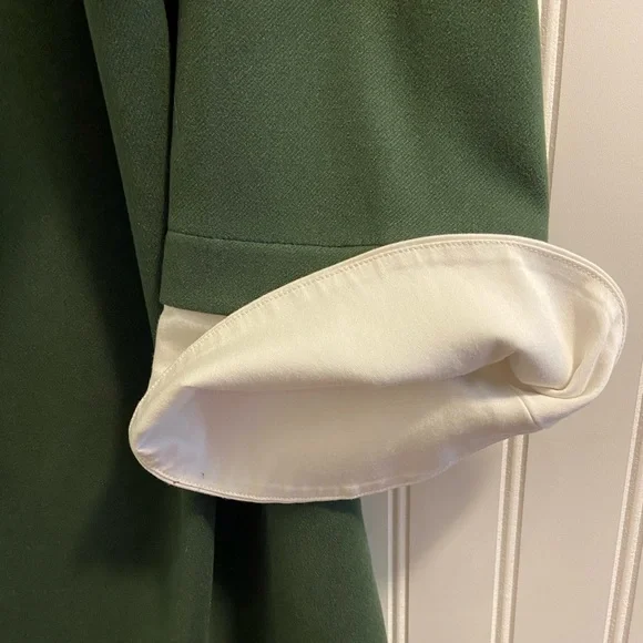 Tuckernuck English Ivy Dakotah Midi Dress Peter Pan Collar Long Sleeve Green XXL - Picture 12 of 13